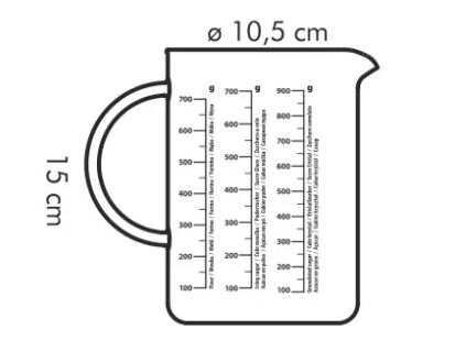 Tescoma Messbecher 1 l Glas