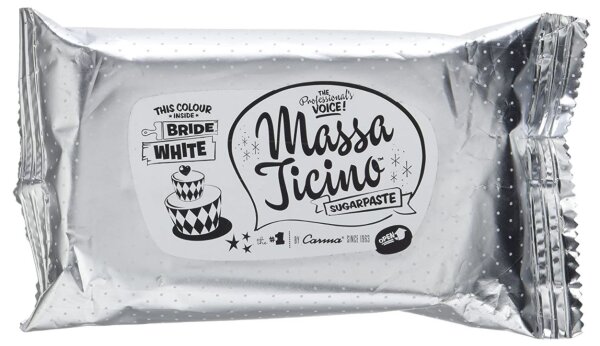 Massa Ticino Fondant White 250g