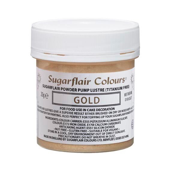 Sugarflair Pump Refill -Gold- 25g