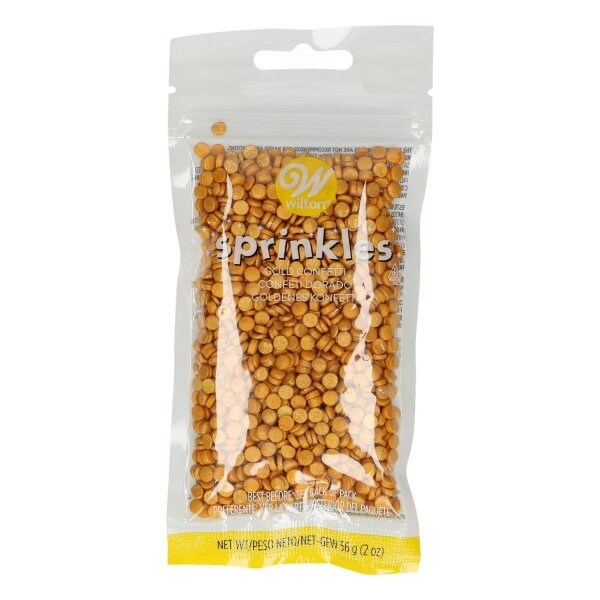 Wilton Sprinkles -Gold Small Confetti- 56g