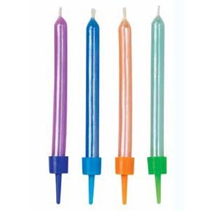 Wilton Candles Multicolor Pearlized Set/10