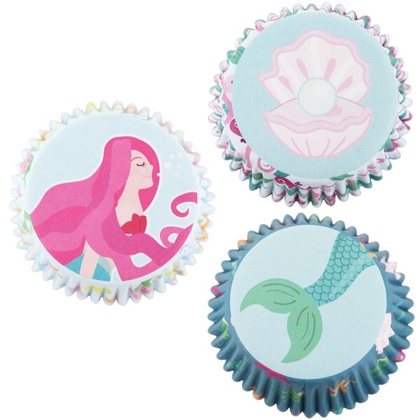 PME Foil Baking Cups Mermaids Pkg/60