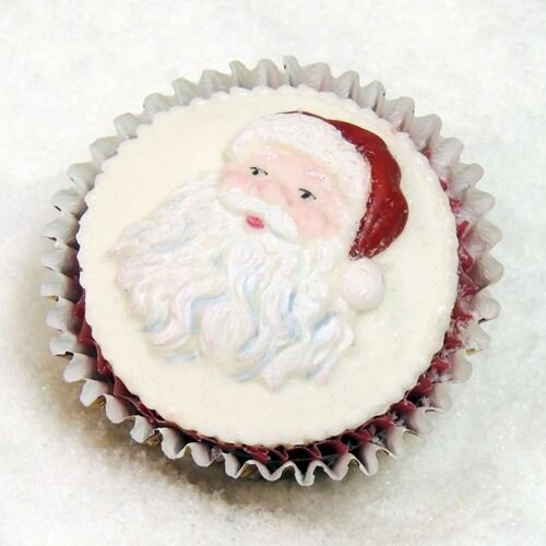 Katy Sue Mold Cupcake Topper Santa