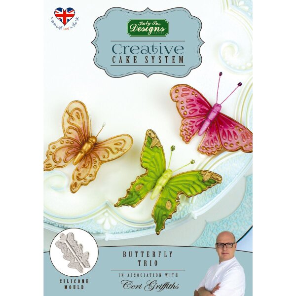 Katy Sue Mold Cake System Butterfly Trio