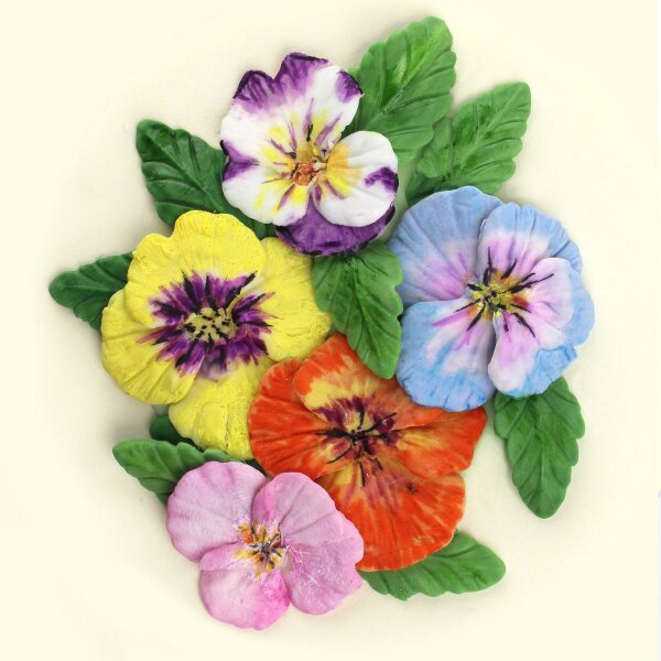 Katy Sue Mold Pansies