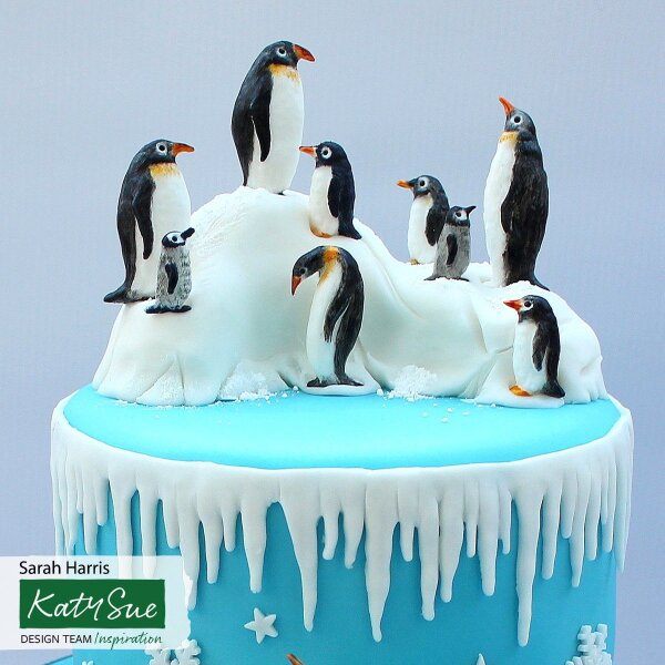 Katy Sue Mold Penguin Family