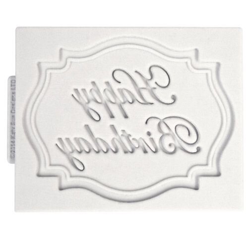 Katy Sue Mold Mini Plaque - Happy Birthday