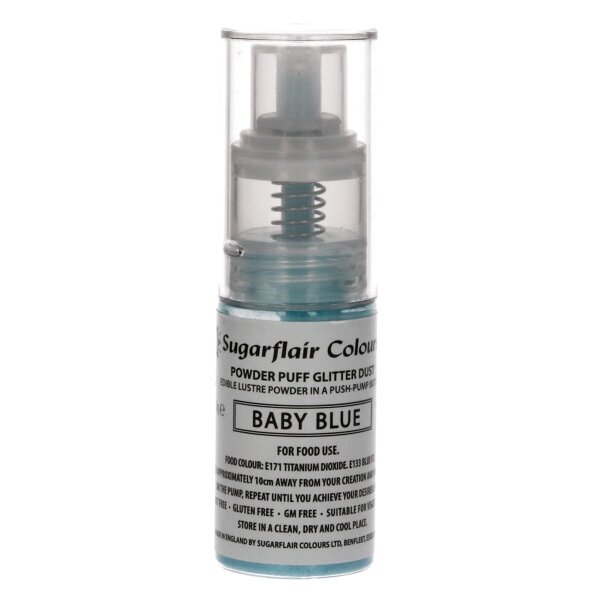 Sugarflair Pump Spray Glitter Dust -Baby Blue-