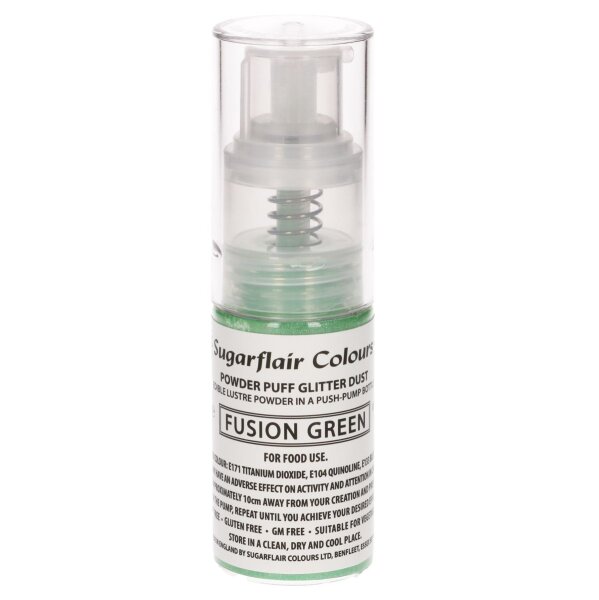 Sugarflair Pump Spray Glitter Dust -Fusion Green-