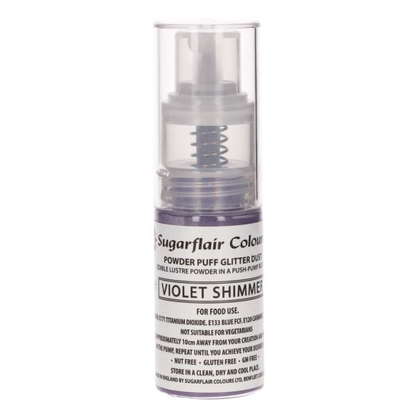 Sugarflair Pump Spray Glitter Dust -Violet Shimmer-