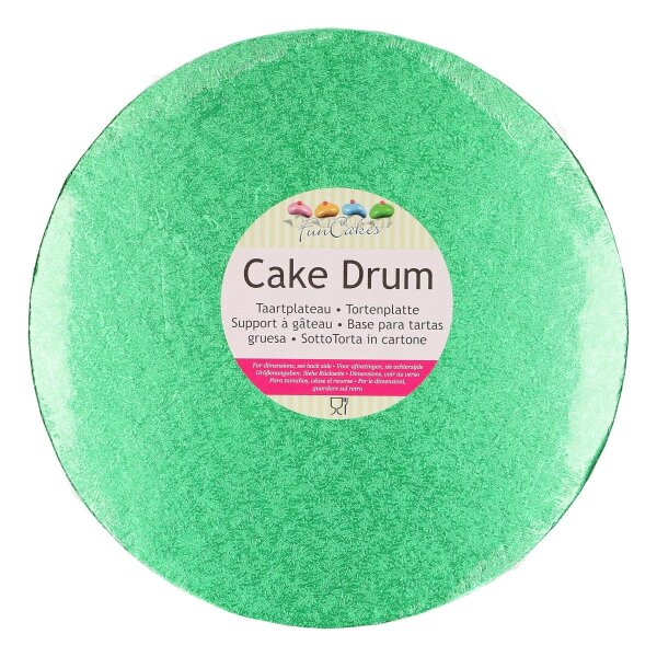 FunCakes Cake Drum Round Ø 25 cm Green