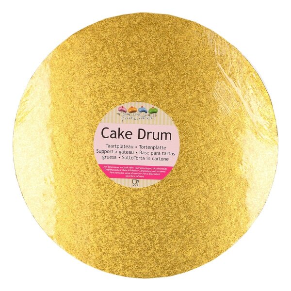 FunCakes Cake Drum Round Ø 25 cm Gold