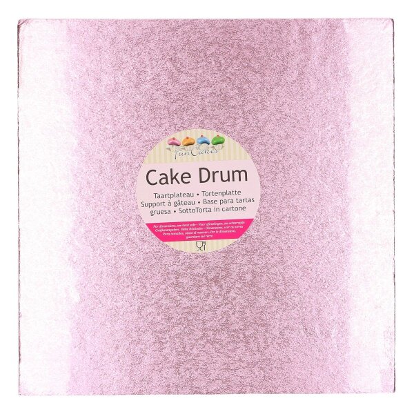 FunCakes Cake Drum Square 30,5 x 30,5 cm Pink