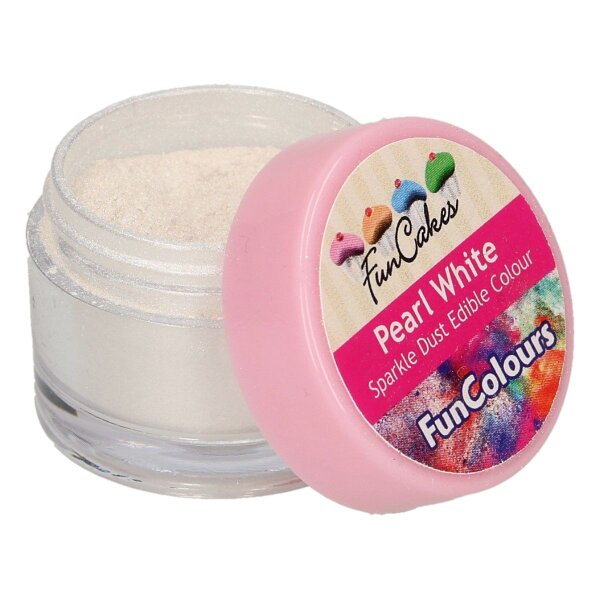 FunCakes Edible FunColours Sparkle Dust - Pearl White