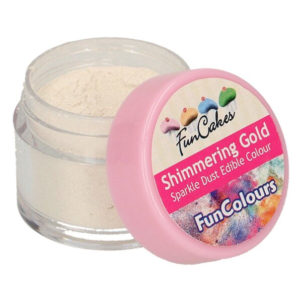 FunCakes Edible FunColours Sparkle Dust - Shimmering Gold