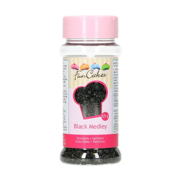 FunCakes Sprinkle Medley -Black- 65g