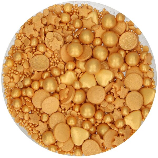 FunCakes Sprinkle Medley Gold Deluxe - 65 g