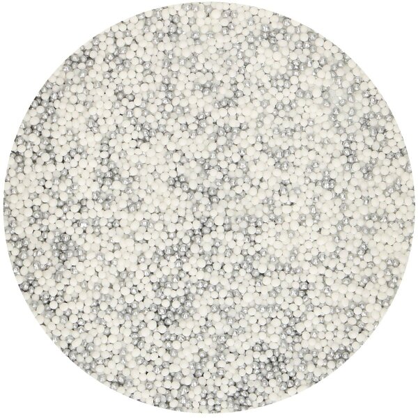 FunCakes Nonpareils -Silber-Weiß- 80g