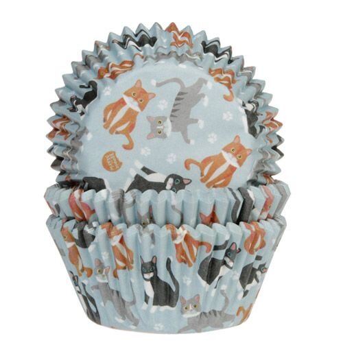 House of Marie Baking Cups Katzen - pk/50