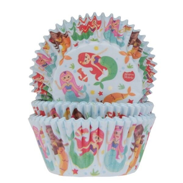 House of Marie Baking Cups Mermaid - pk/50