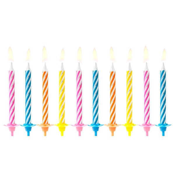 PartyDeco Candles Mix Set/10